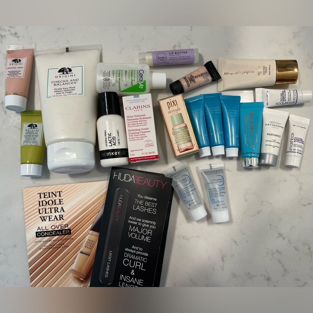 Origins Checks and Balances Face Wash, Sephora deluxe and other samples